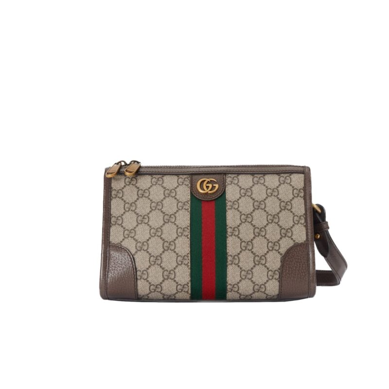 GUCCI OPHIDIA GG MESSENGER BAG BEIGE EBONY 25CM 752581 96IWT 8745
