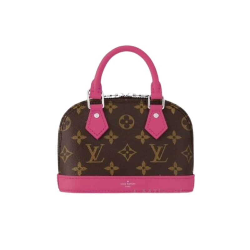 LOUIS VUITTON MINI ALMA MONOGRAM CANVAS MIX WITH PINK 18CM M83206