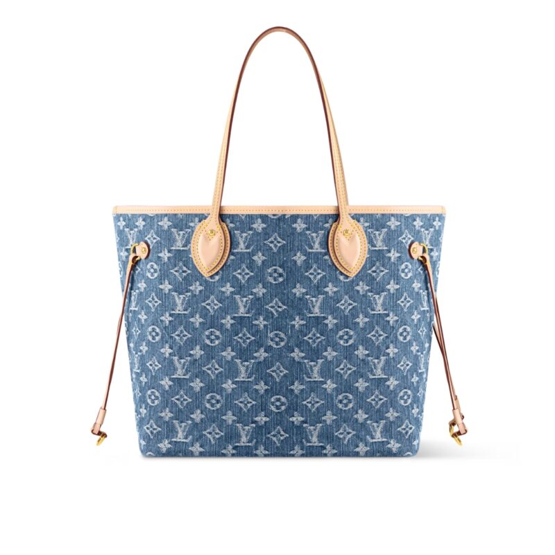 LOUIS VUITTON NEVERFULL MM BAG DENIM BLUE 31CM M13192