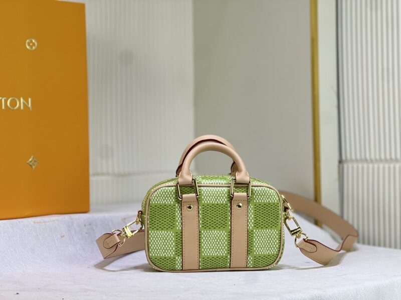 Alternative view of LOUIS VUITTON NANO PORTE DOCUMENTS VOYAGE PORTABLE BRIEFCASE DAMIER GOLF CANVAS GREEN 20CM N40643