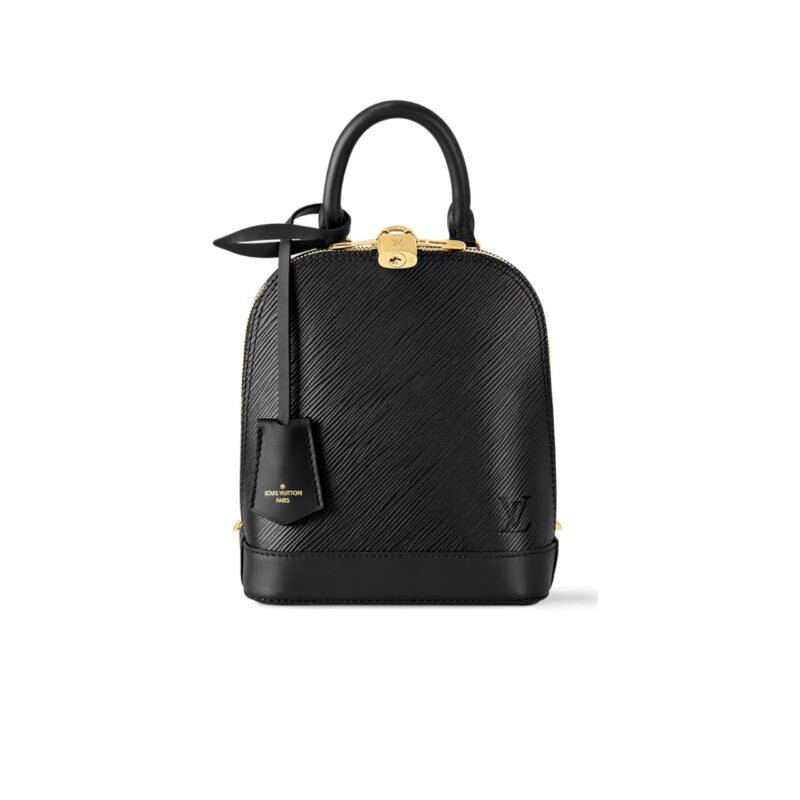 LOUIS VUITTON ALMA BACKPACK EPI LEATHER BLACK 20CM M25103