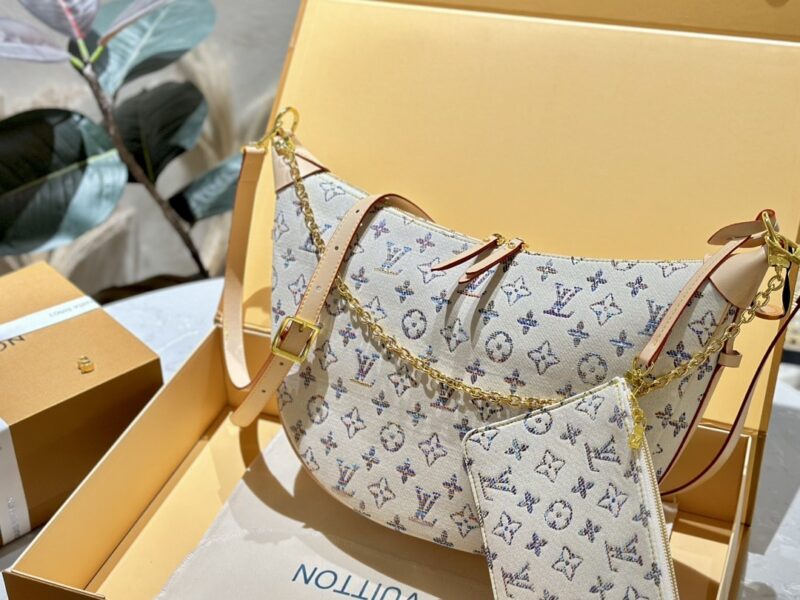 Alternative view of LOUIS VUITTON LOOP HOBO MONOGRAM BAG MULTICOLOR BEIGE 38CM