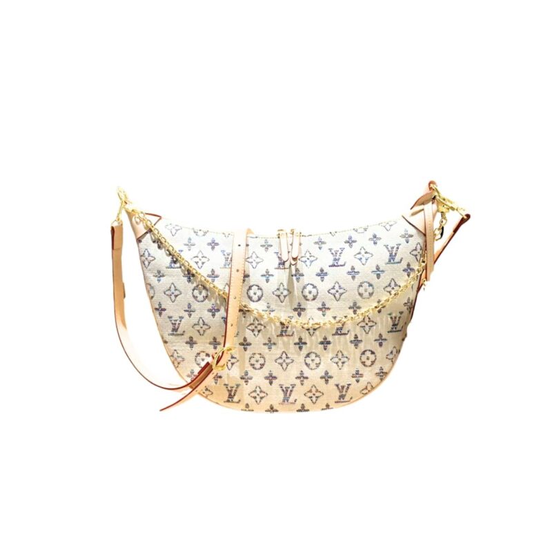 LOUIS VUITTON LOOP HOBO MONOGRAM BAG MULTICOLOR BEIGE 38CM