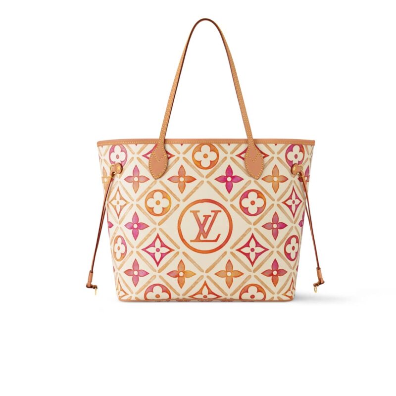 LOUIS VUITTON NEVERFULL MM AUTRES TOILES MONOGRAM CORAL 31CM M25317