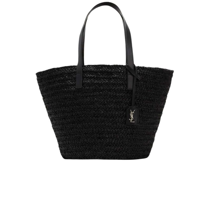SAINT LAURENT PANIER LAPIA LOGO TOTE BAG BLACK 25CM 69324GQTHE1000