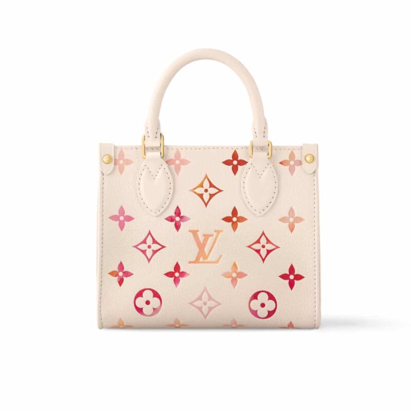 LOUIS VUITTON ONTHEGO BB BAG MONOGRAM EMPREINTE SUNRISE AQUARELLE 20CM M47115
