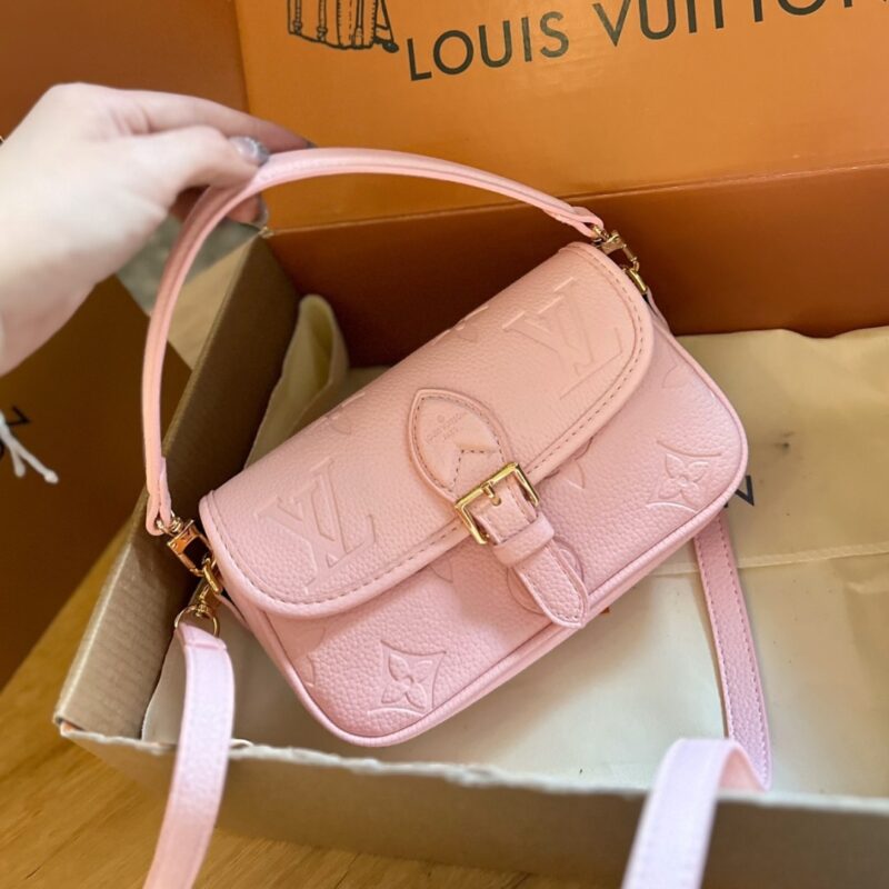 Alternative view of LOUIS VUITTON NANO DIANE MONOGRAM EMPREINTE LEATHER PINK OPALE 20CM M83566