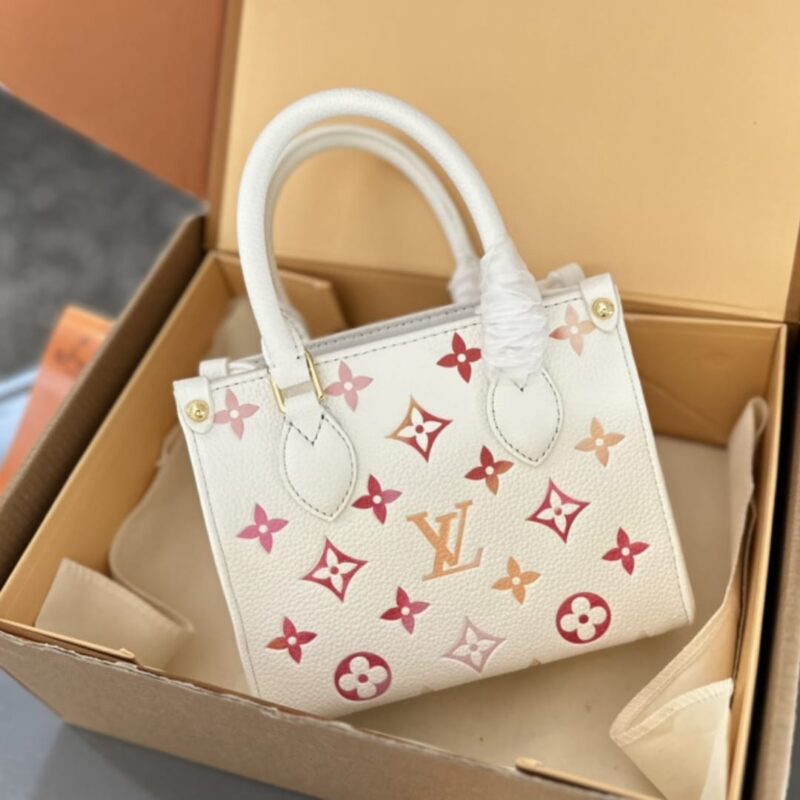 Alternative view of LOUIS VUITTON ONTHEGO BB BAG MONOGRAM EMPREINTE SUNRISE AQUARELLE 20CM M47115