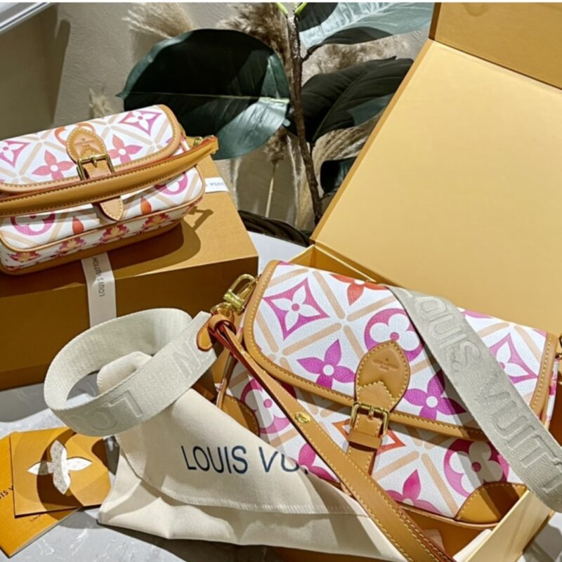 Alternative view of LOUIS VUITTON NANO DIANE BAG MONOGRAM CANVAS CORAL 20CM M83621