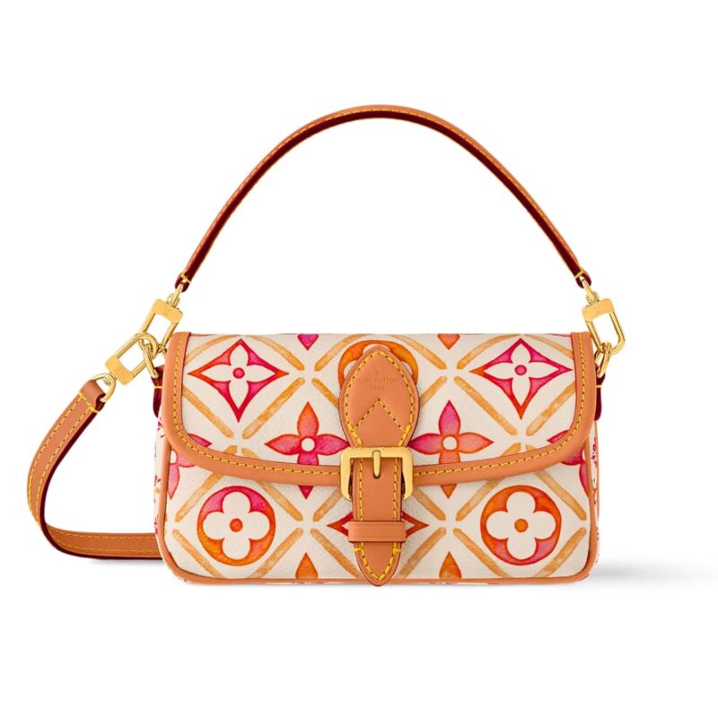 LOUIS VUITTON NANO DIANE BAG MONOGRAM CANVAS CORAL 20CM M83621