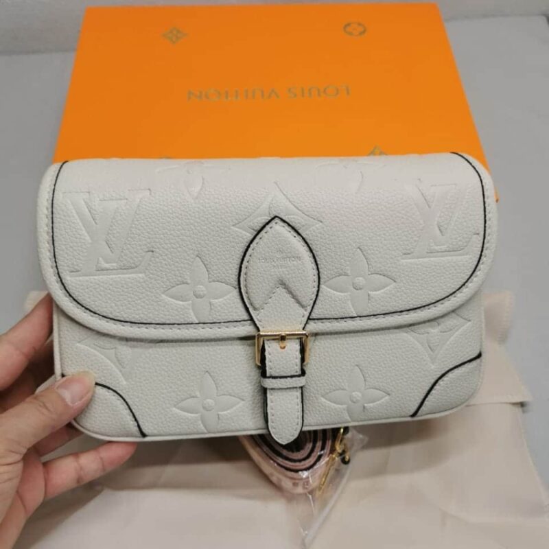 Alternative view of LOUIS VUITTON DIANE MONOGRAM EMPREINTE LEATHER WHITE 24CM M46388