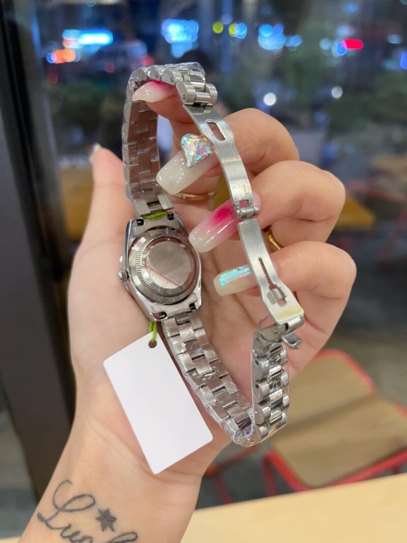 Alternative view of ROLEX LADY DATEJUST 28 SILVER JUBILEE DIAMOND DIAL IN PINK 28MM