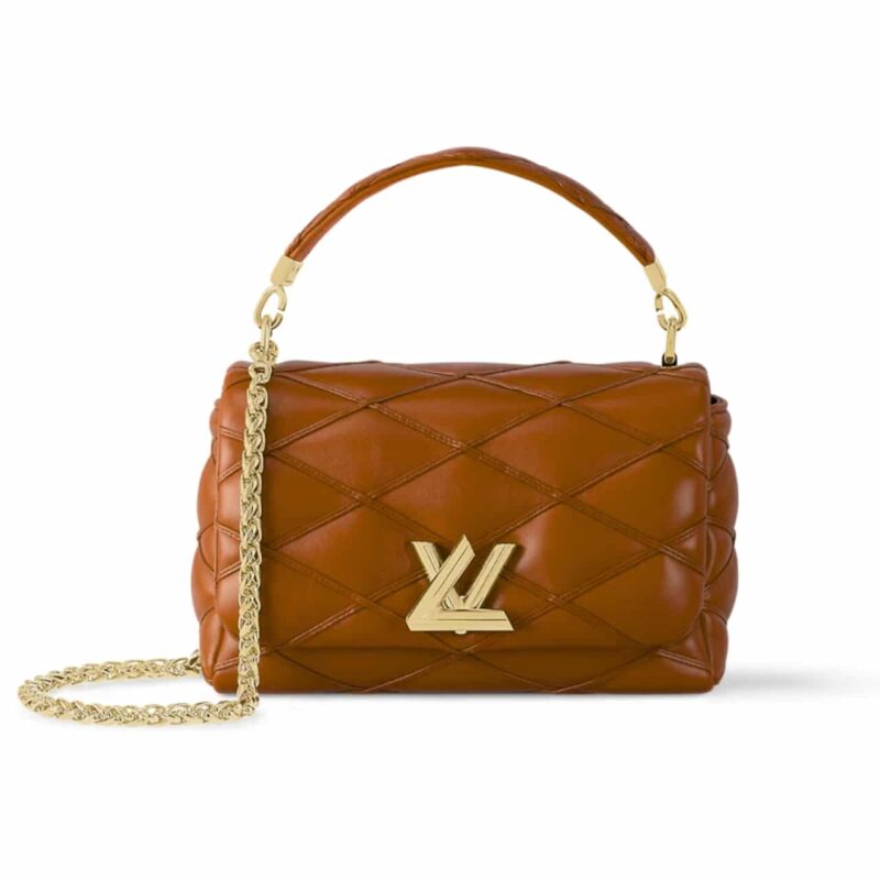 LOUIS VUITTON GO-14 MM LAMB LEATHER SMOKED TAN 23CM