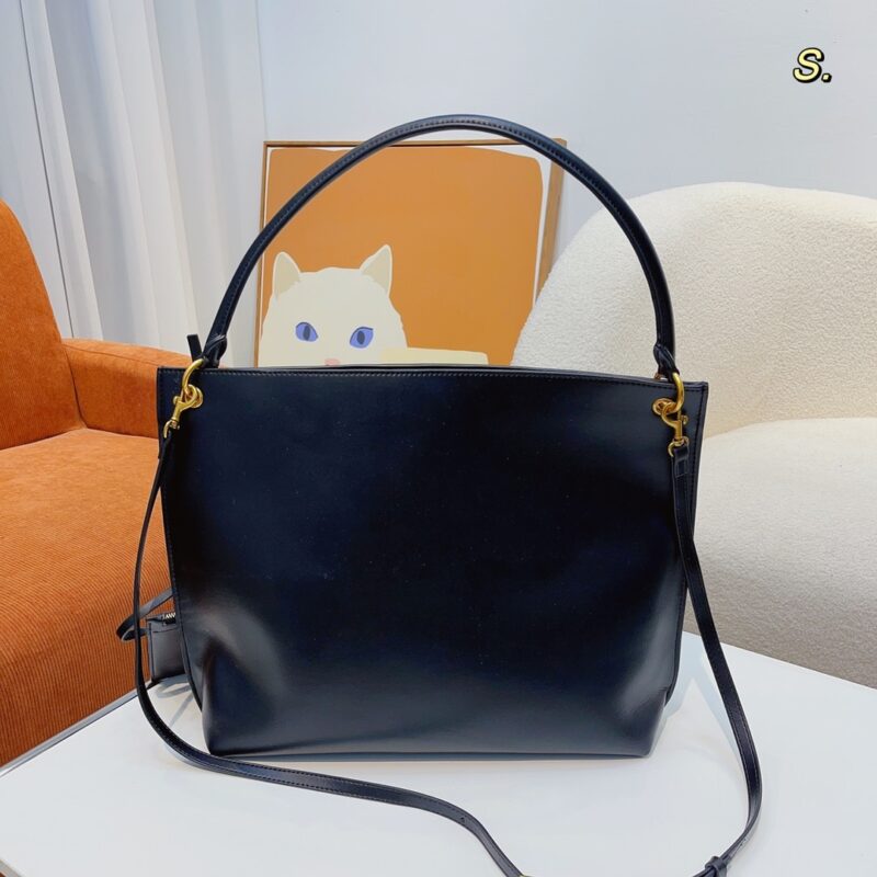 Alternative view of SAINT LAURENT TOTE IN SMOOTH LEATHER BLACK 36CM