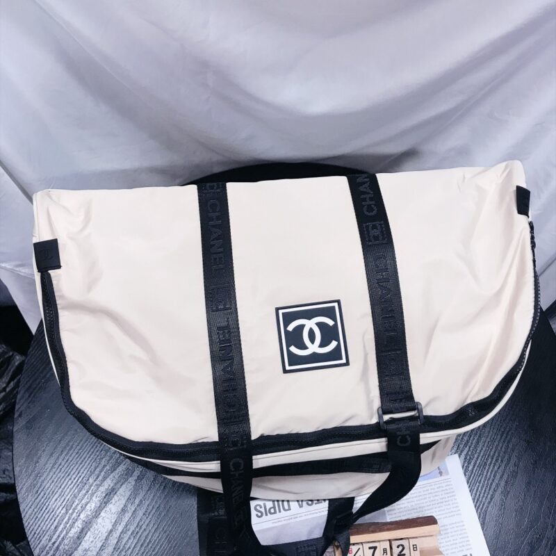 Alternative view of CHANEL SPORT CC DUFFLE BAG WHITE 51CM
