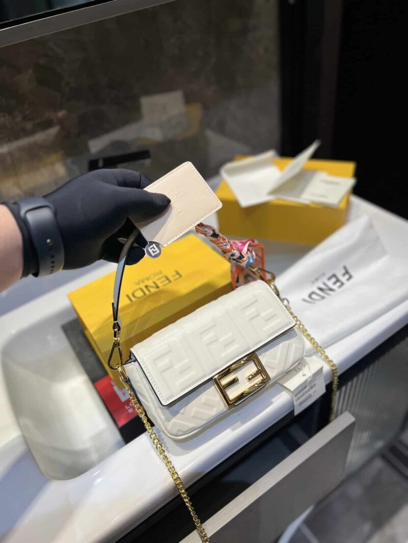 Alternative view of FENDI BAGUETTE MINI WHITE 20CM 8BS017A72VF15AO