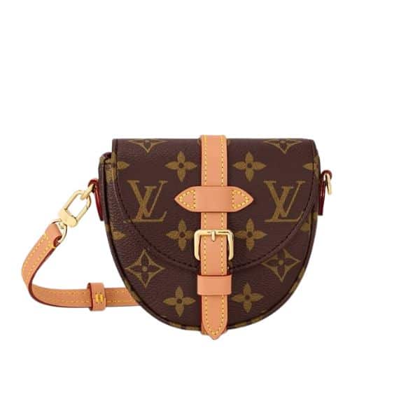 LOUIS VUITTON CHANTILLY MICRO BAG BROWN 12CM M46643
