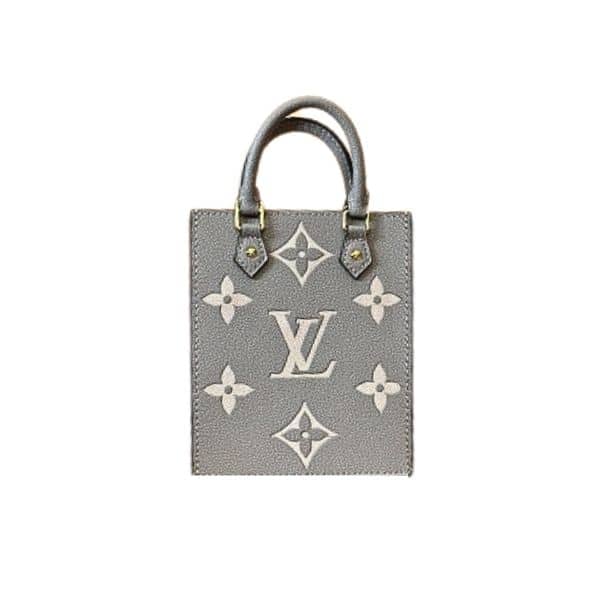 LOUIS VUITTON PETIT SAC PLAT MONOGRAM GREY 17CM