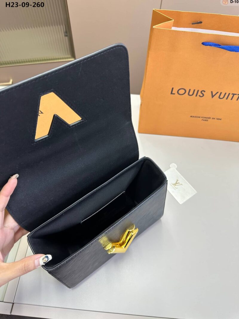 Alternative view of LOUIS VUITTON TWIST MM BAGS EPI LEATHER LOCK CHAIN BLACK 23CM