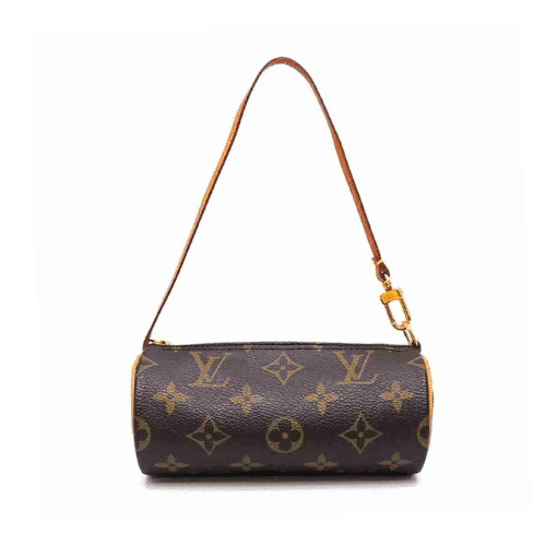 LOUIS VUITTON MONOGRAM POCHETTE PAPILLON POUCH BROWN 20CM