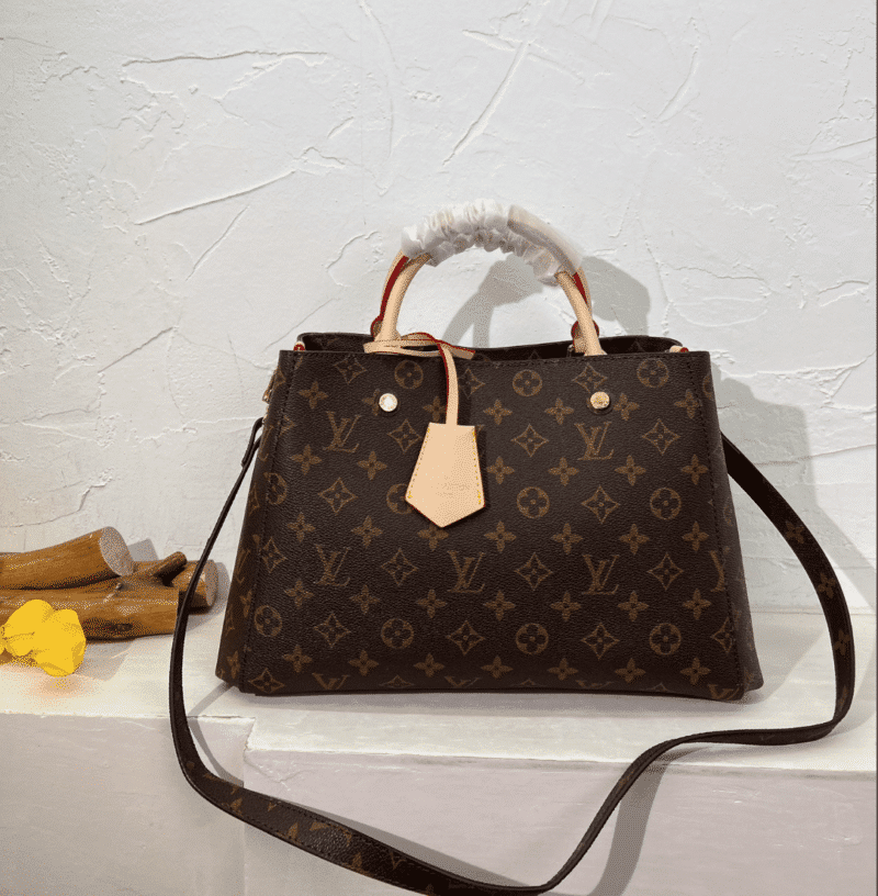 Alternative view of LOUIS VUITTON MONTAIGNE MM MONOGRAM COATED CANVAS BROWN 33CM M41056