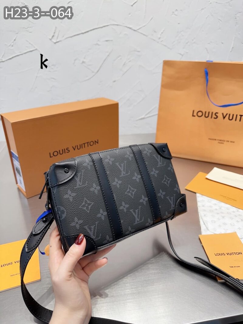 Alternative view of LOUIS VUITTON SOFT TRUNK MONOGRAM ECLIPSE CANVAS BLACK 23CM M69838