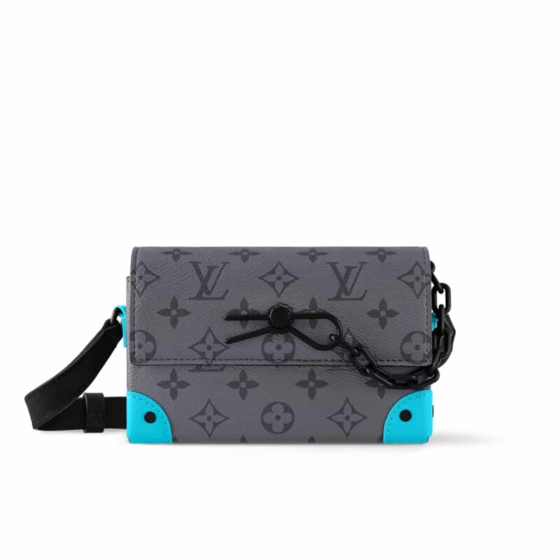 LOUIS VUITTON STEAMER WEARABLE WALLET TURQUOISE 17CM M11496