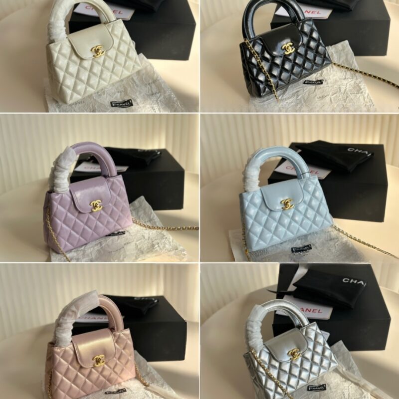 Alternative view of CHANEL MINI SHOPPING BAG SHINY CRUMPLED WHITE 20CM AS4416 B15566 10601