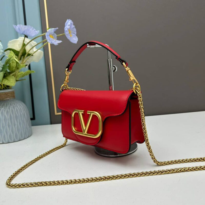 Alternative view of VALENTINO LOCÒ SMALL SHOULDER BAG IN RED 20CM 1W2B0K53ZXLM24