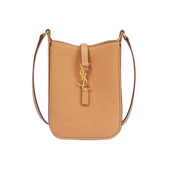 SAINT LAURENT LE 5 À 7 MINI VERTICAL BROWN 18CM 735214BWR6W2725