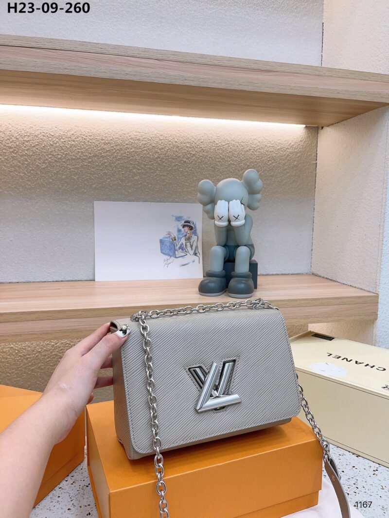 Alternative view of LOUIS VUITTON TWIST MM BAG GREY 23CM