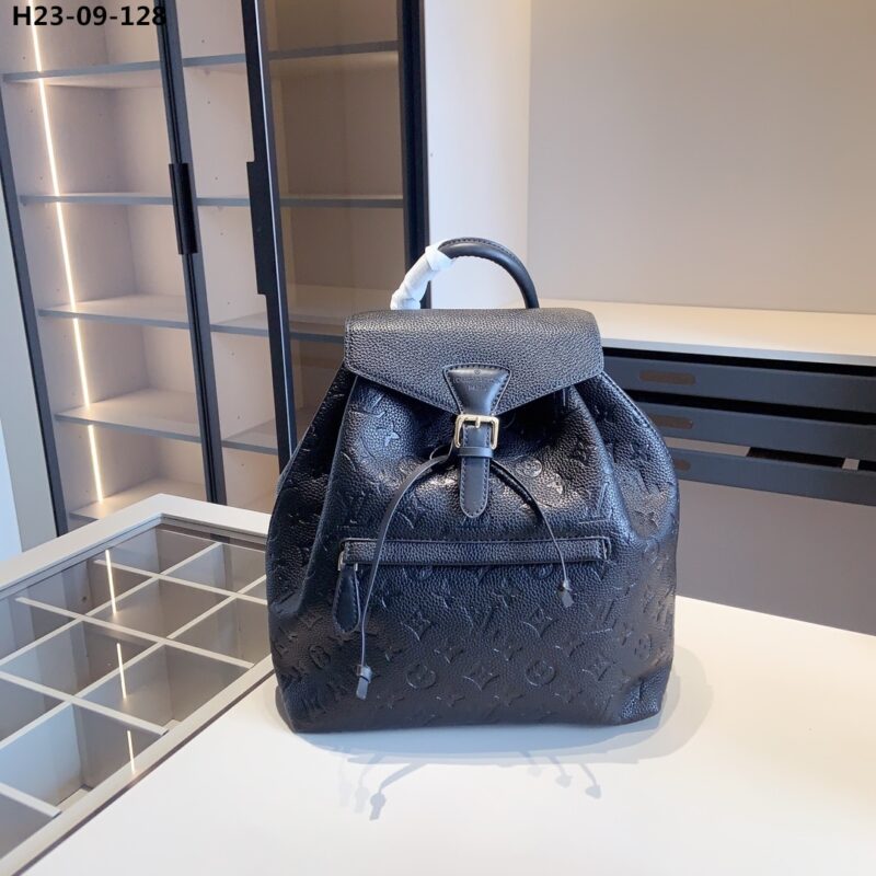 Alternative view of LOUIS VUITTON MONTSOURIS BACKPACK EMPREINTE BLACK 32CM