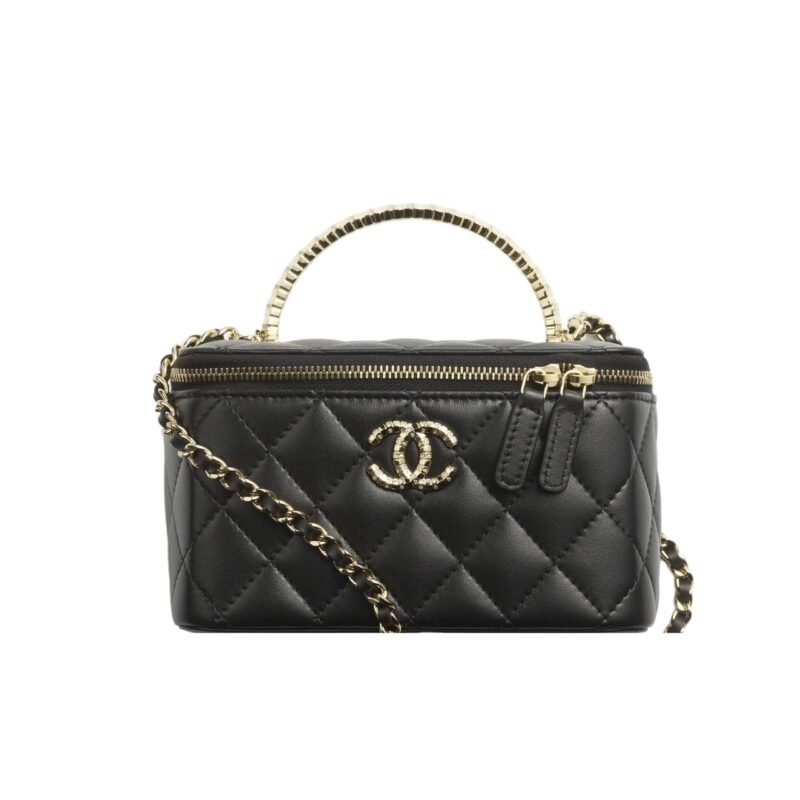 CHANEL CLUTCH WITH CHAIN BLACK 16CM AP4046 B17687 94305