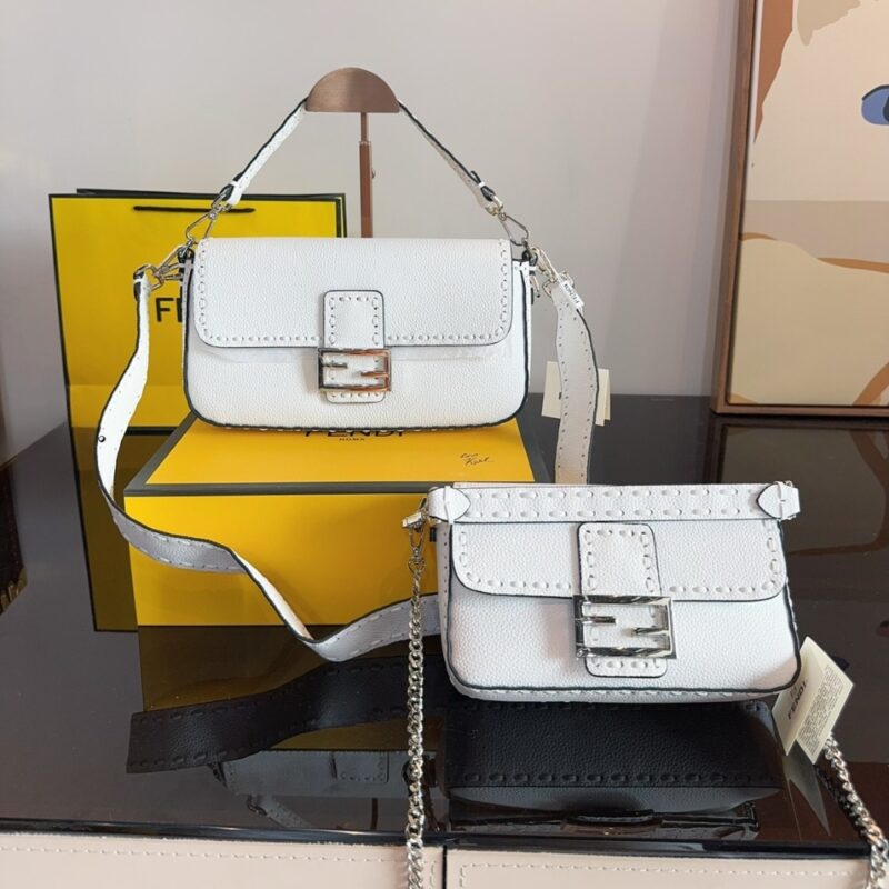 Alternative view of FENDI BAGUETTE WHITE 21CM 8BR600ARBBF1JBP