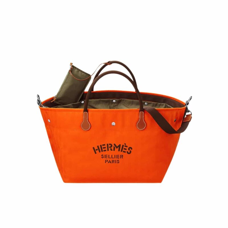 HERMES FOURRE TOUT DU CAVALIER BAG ORRANGE 42CM