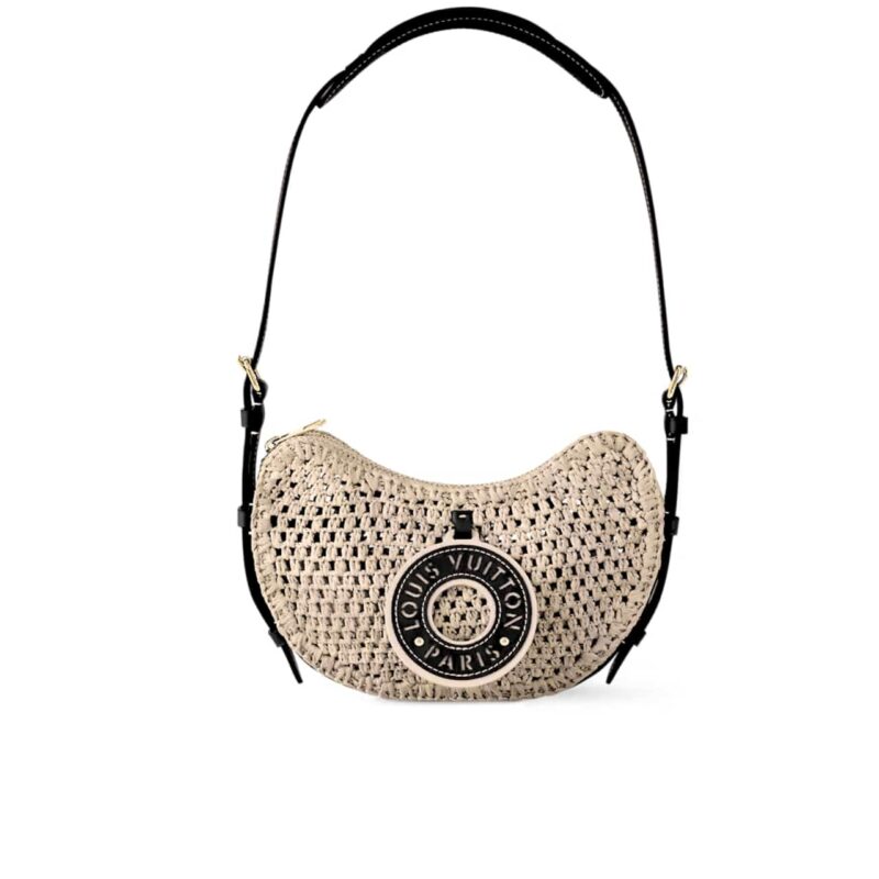 LOUIS VUITTON CROISSANT MM BLACK 26CM