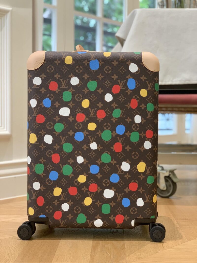 Alternative view of LOUIS VUITTON X YAYOI KUSAMA HORIZON 55 SUITCASE GRAINED LEATHER MONOGRAM MULTICOLOR 55CM