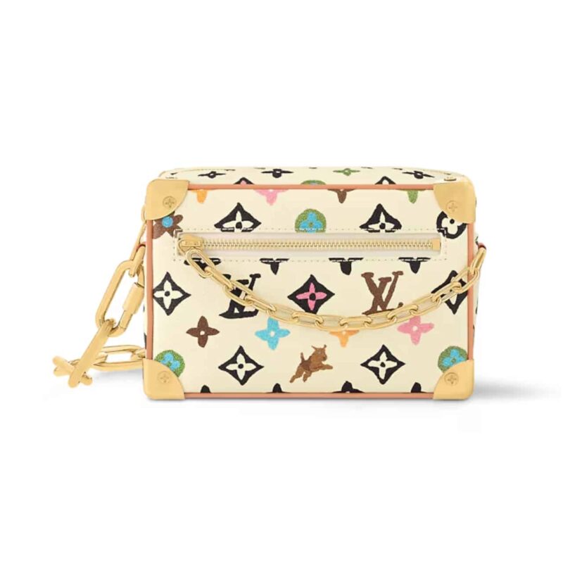 LOUIS VUITTON MINI SOFT TRUNK MONOGRAM CRAGGY COATED CANVAS VANILLA 18CM M25132