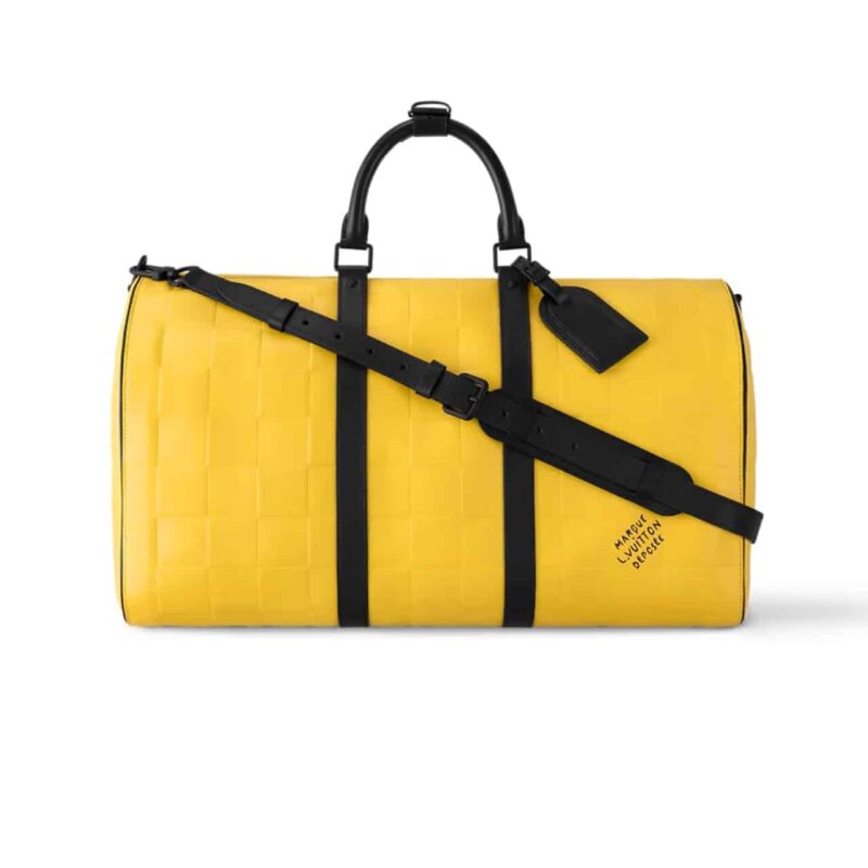 LOUIS VUITTON KEEPALL BANDOULIÈRE 50 YELLOW 50CM M25019