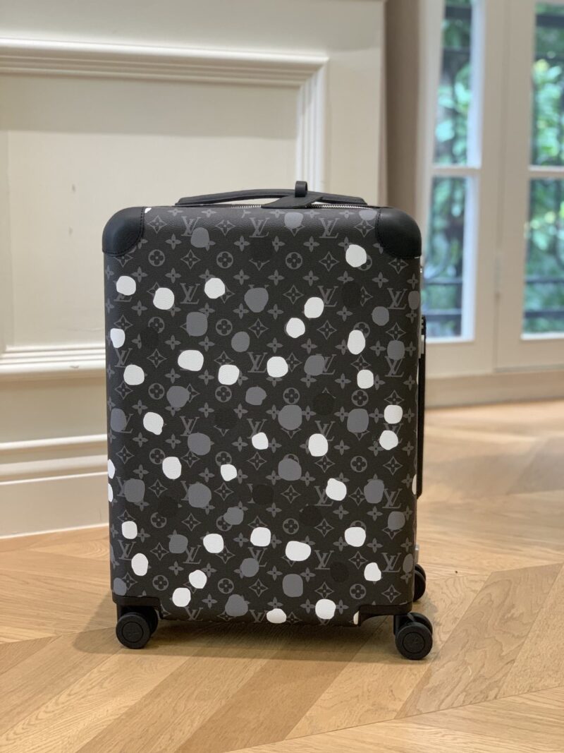 Alternative view of LOUIS VUITTON X YAYOI KUSAMA HORIZON 55 SUITCASE GRAINED LEATHER BLACK 55CM
