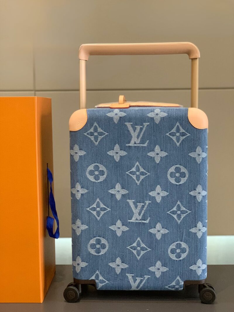 Alternative view of LOUIS VUITTON HORIZON 55 SUITCASE MONOGRAM COTTON CANVAS DENIM BLUE 55CM M24314