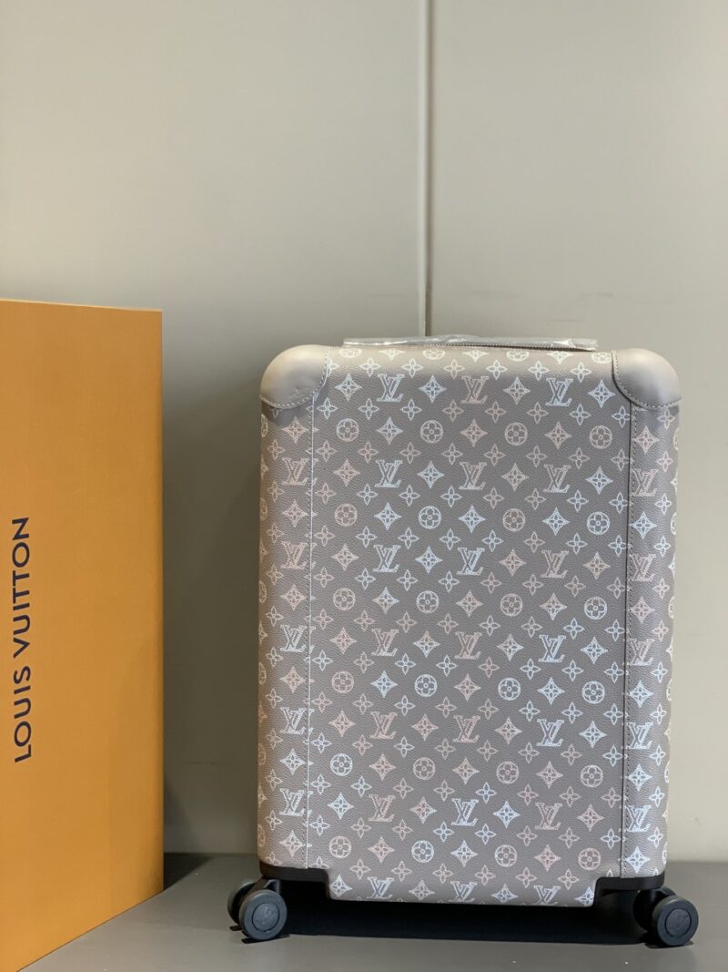 Alternative view of LOUIS VUITTON HORIZON 55 SUITCASE MAHINA PERFORATED LEATHER GRAY 55CM M10282
