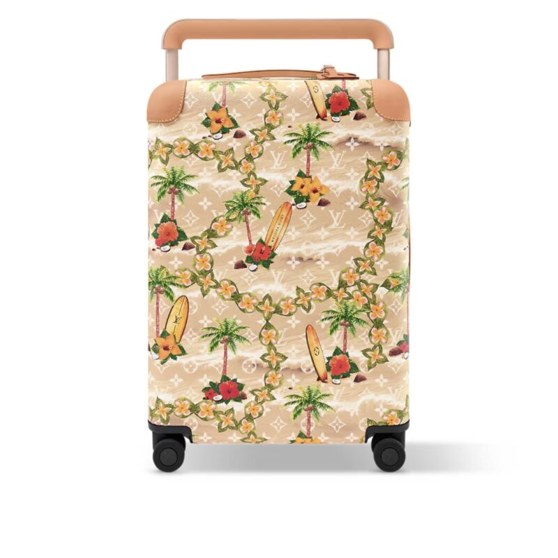 LOUIS VUITTON HORIZON 55 SUITCASE MONOGRAM SURFIN COATED CANVAS SAND 55CM M24798