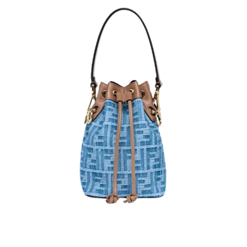 FENDI MON TRESOR LIGHT BLUE FF DENIM 12CM 8BS093AS3FF1PLM