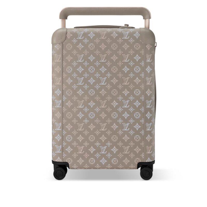 LOUIS VUITTON HORIZON 55 SUITCASE MAHINA PERFORATED LEATHER GRAY 55CM M10282