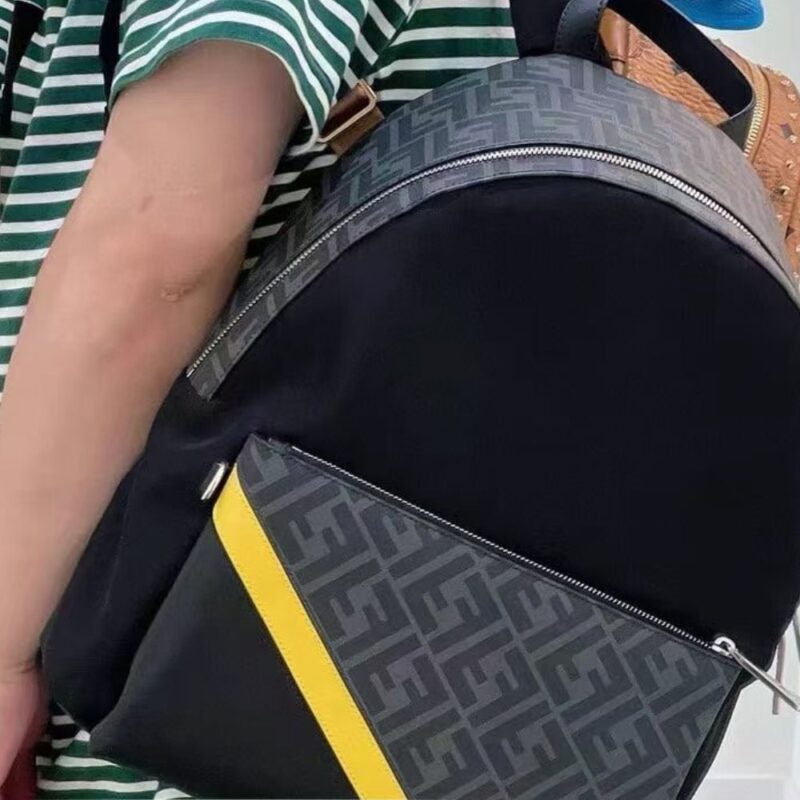 Alternative view of FENDI DIAGONAL FENDI DIAGONAL BACKPACK NYLON BLACK 35CM 7VZ042A9XTF17BJ