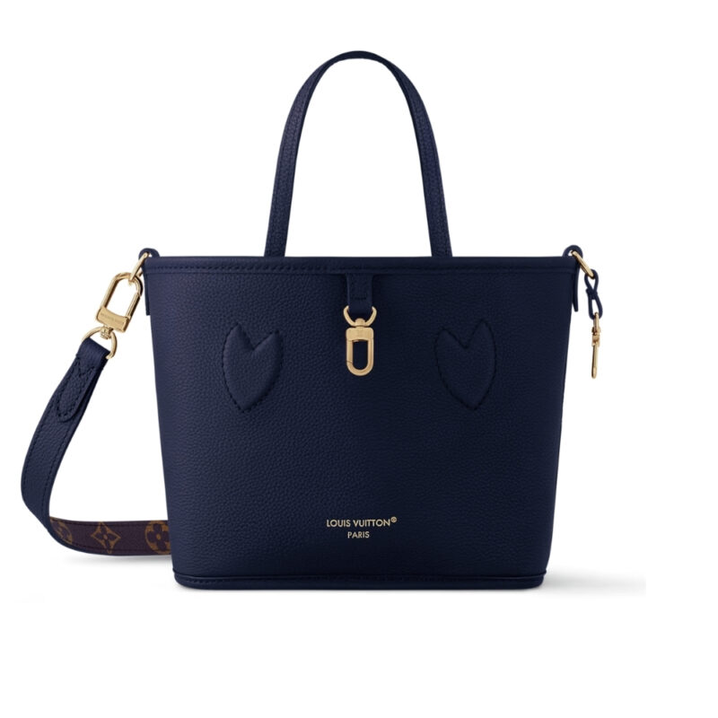 LOUIS VUITTON NEVERFULL BANDOULIÈRE INSIDE OUT BB MONOGRAM DARK BLUE 26CM