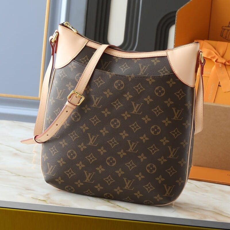 Alternative view of Louis Vuitton Odéon PM Monogram Canvas Shoulder Bag Brown 29cm