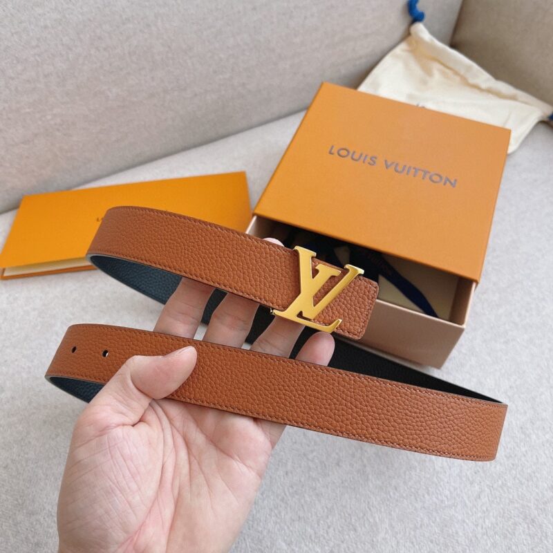 Alternative view of LOUIS VUITTON LV INITIALS REVERSIBLE BELT BROWN 40MM