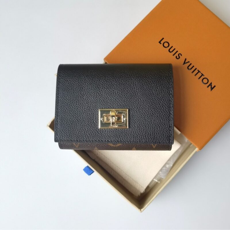 Alternative view of LOUIS VUITTON VICTORINE ON MY SIDE WALLET MONOGRAM BLACK 12CM M82640